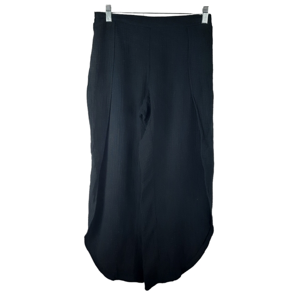 Allison Joy Black Split Side Casual Pants - Picture 2 of 12